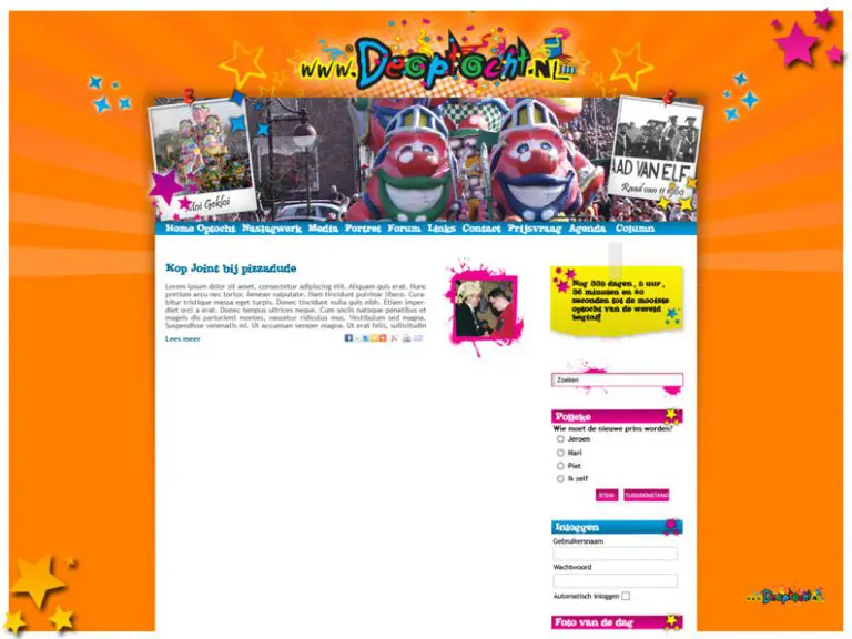 Nieuwe layout voor deoptocht.nl