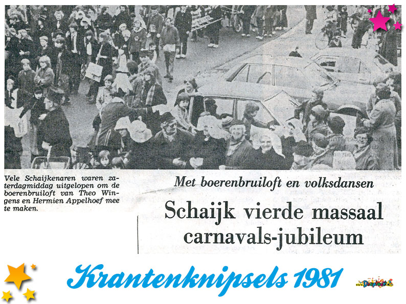 Krantenknipsels Moesland 1981