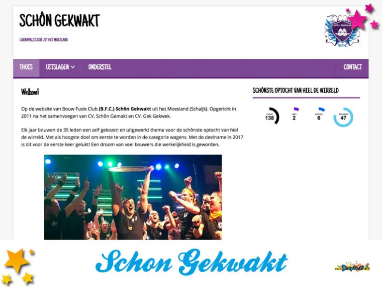 Eigen website voor Schôn Gekwakt