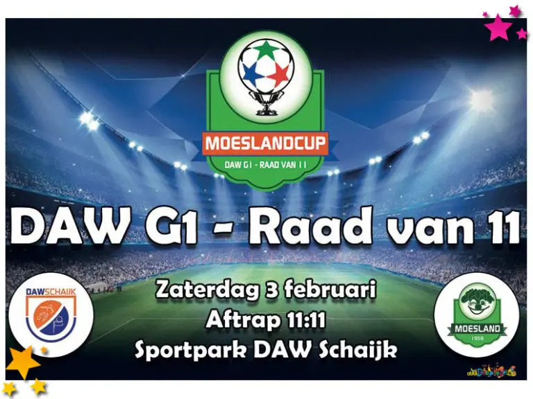 G1 Team van daw speelt wederom tegen Team Moesland