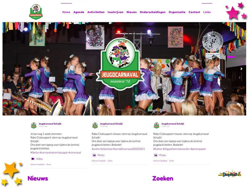 Ook website jeugdcarnaval Schaijk is vernieuwd