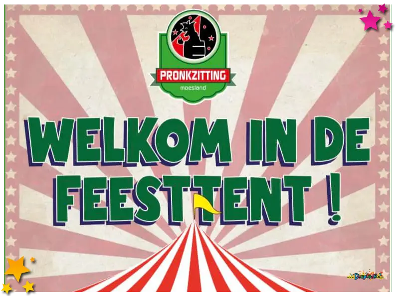Begin mei pronkzittingen in Moesland: welkom in de feesttent