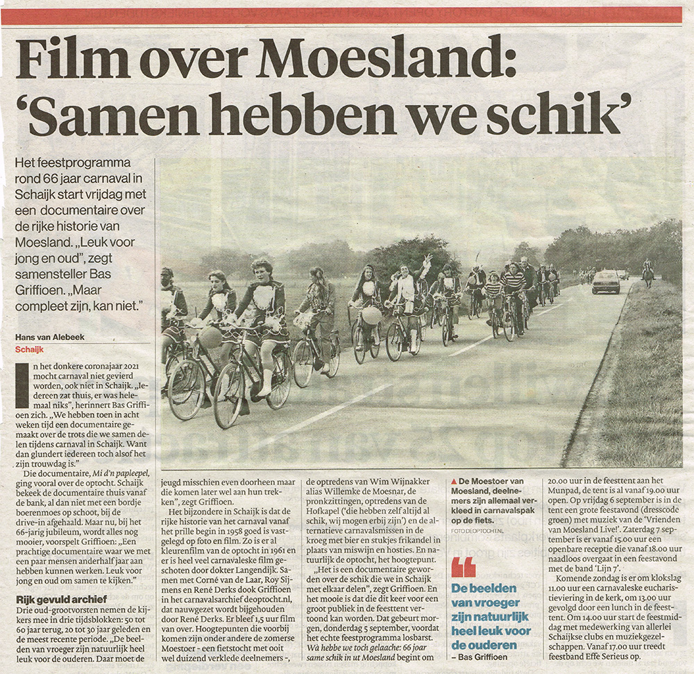 66 Jaar Moesland - Krantenartikel Documentaire