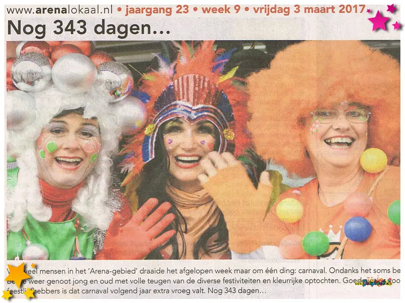 Krantenknipsels 2017 Carnaval Schaijk