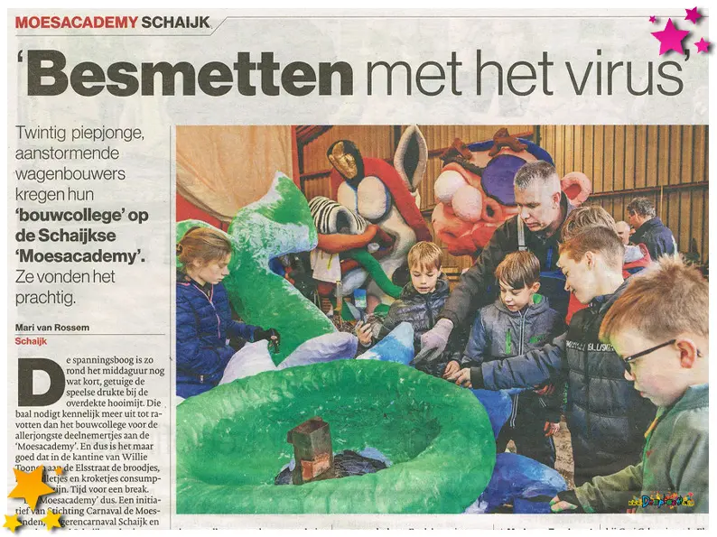 Krantenknipsels 2020 Carnaval Schaijk