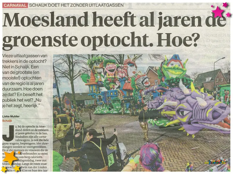 Krantenknipsels 2024 Carnaval Schaijk