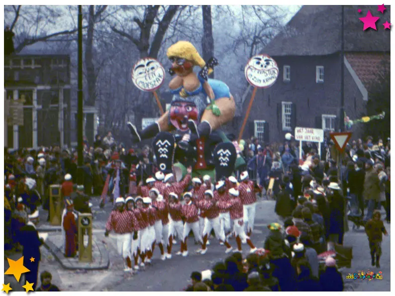 Carnavalsoptocht Schaijk 1979 - De Bierviltjes